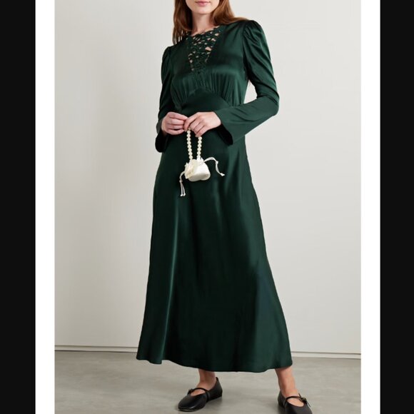Doen Dresses & Skirts - Doen Heirloom Melinda Dress in Alpine Green Size Medium NWT